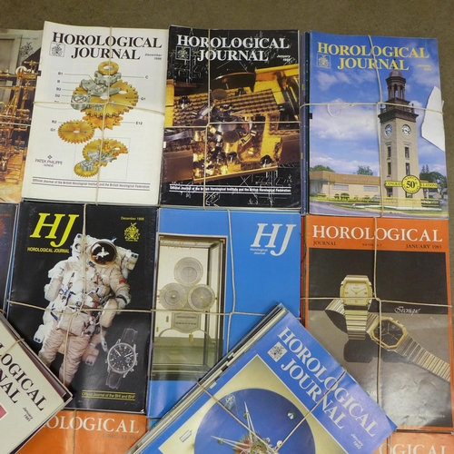 1008 - A large collection of Horological Journal magazines, 1950's onwards