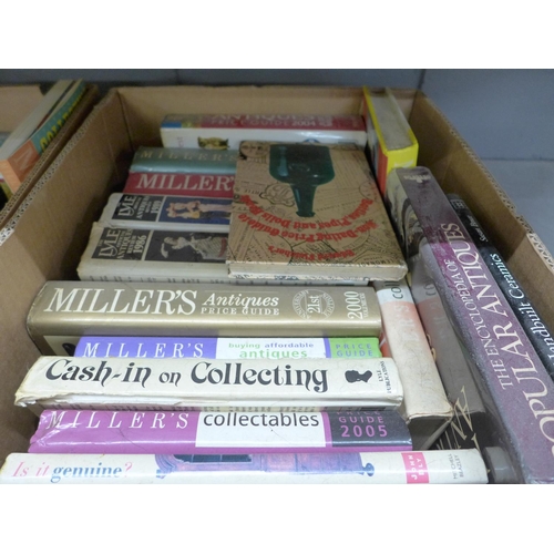 1009 - Two boxes of books relating to antiques and collecting **PLEASE NOTE THIS LOT IS NOT ELIGIBLE FOR PO... 