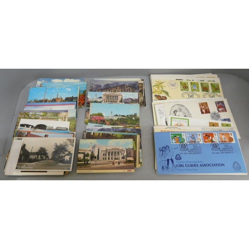 618 - Postcards and first day covers