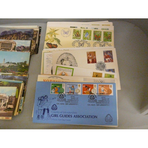 618 - Postcards and first day covers