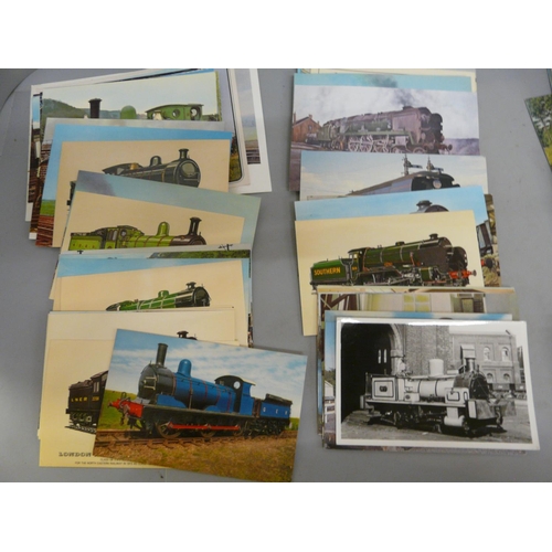 641 - Approximately 180 railway postcards