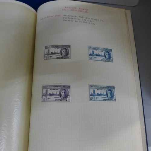 646 - Stamps:- British Commonwealth in albums and on pages including a virtually complete run of mint 1946... 