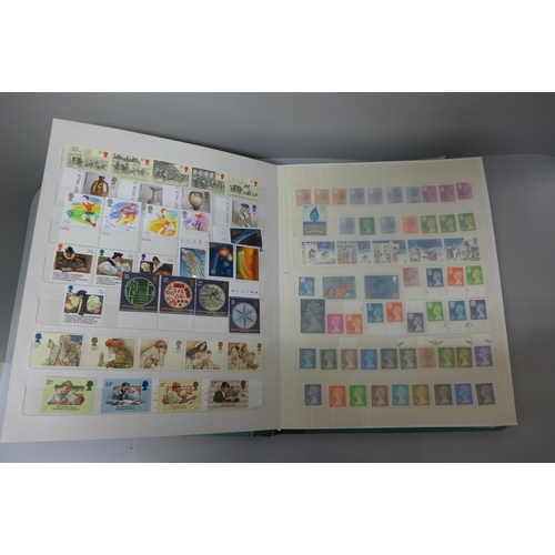 677 - Stamps;-stock book of GB decimal mint, mainly in sets and with a face value of over £160