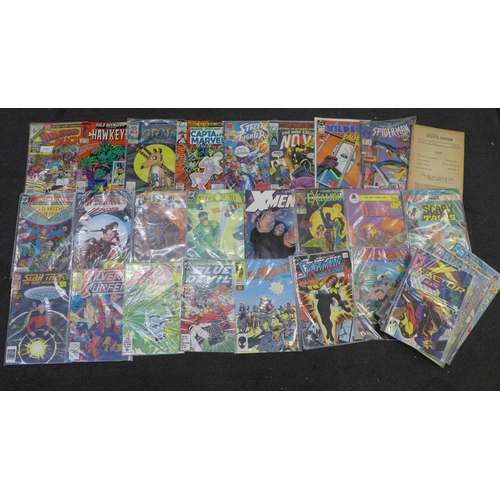 743 - Over forty Marvel, DC and other comics