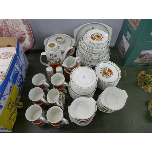 746 - A collection of 1970's Meakin studio poppy dinnerware **PLEASE NOTE THIS LOT IS NOT ELIGIBLE FOR POS... 