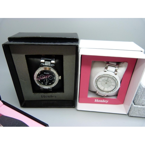 864 - Five wristwatches, boxed