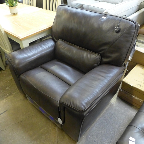 1307 - Maxwell Recliner Brown   Leather , Original RRP £666.66 + vat   ( 4125-33)    * This lot is subject ... 