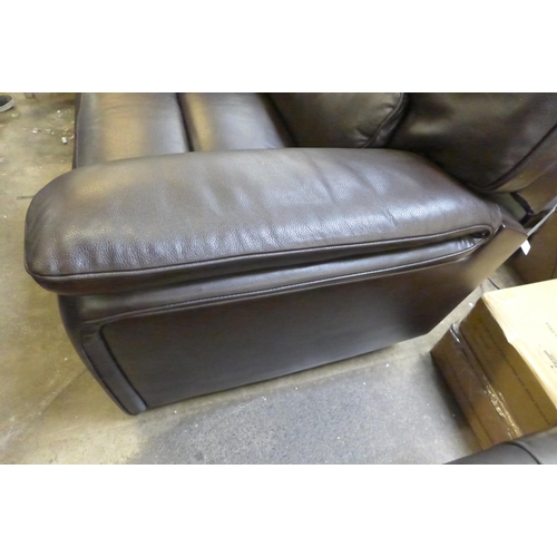 1307 - Maxwell Recliner Brown   Leather , Original RRP £666.66 + vat   ( 4125-33)    * This lot is subject ... 