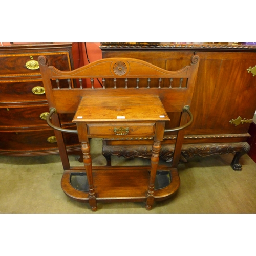 10 - A Victorian walnut stickstand