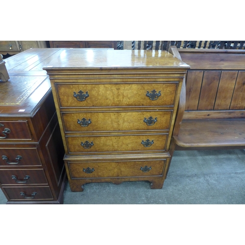 106 - A George I style figured walnut chest of drawers