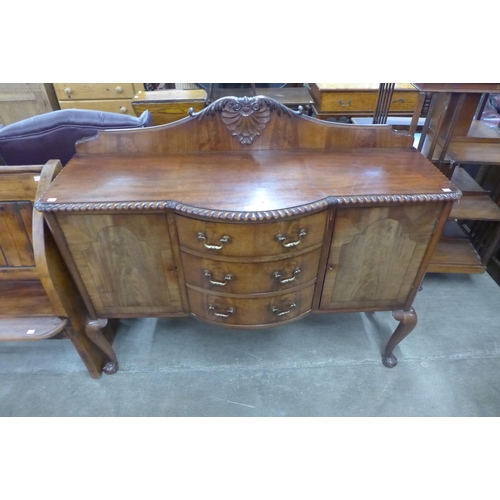108 - A Chippendale Revival carved mahogany sideboard