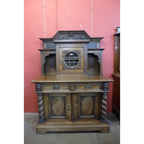 21 - A late 19th Century French carved buffet sideboard