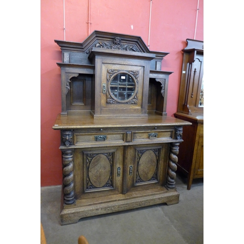 21 - A late 19th Century French carved buffet sideboard