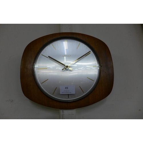 49 - A Kienzle Automatic teak wall clock