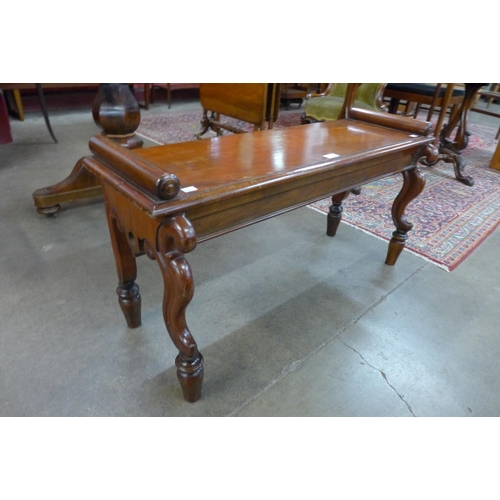 8 - A George IV mahogany window seat