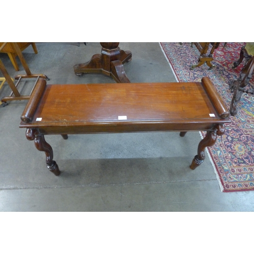 8 - A George IV mahogany window seat