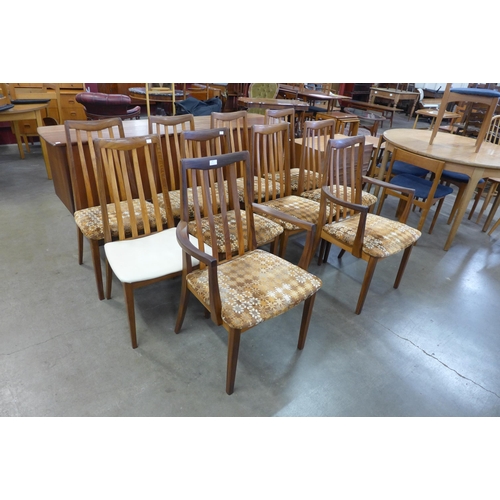 85 - A set of ten G-Plan Fresco teak dining chairs