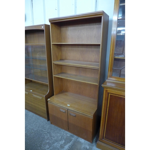 89 - A teak bookcase