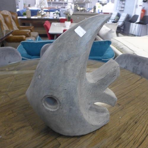 1404 - A contemporary large ornamental fish, H 52cms (GRC54B60)   #