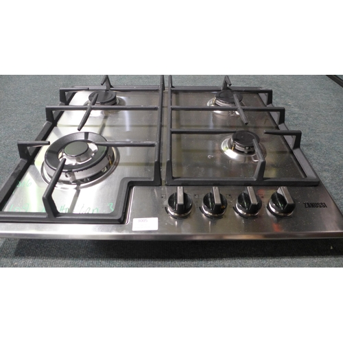 3005 - Zanussi Series 40 Easy Cook 4-Zone Gas Hob (H40xW560xD480), model no:- ZGNN645X, original RRP £165.8... 