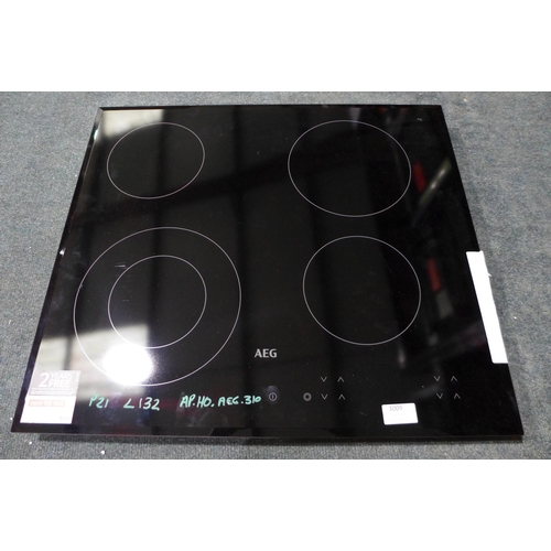 3009 - AEG Ceramic 4-Zone Radiant Hob (H38xW560xD490), model no:- HK624010FB * This lot is subject to VAT