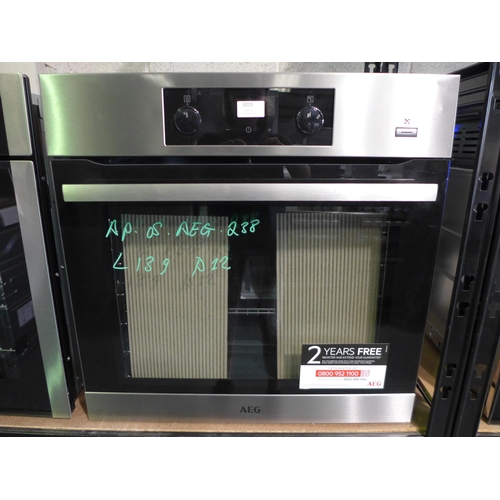 3015 - AEG 6000 Steam Bake Oven (H594xW595xD567), model no:- BES355010M, original RRP £479.99 inc. VAT * Th... 