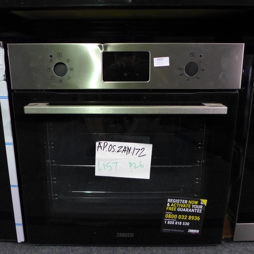 3024 - Zanussi Single Multifunction Oven (H589xW594xD568), model no:- ZOHNX3X1, RRP £265.83 inc. VAT * This... 