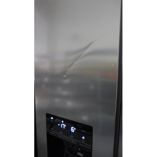 3031 - Hisense Side By Side Stainless Steel Fridge Freezer model: RS694N4TZF, original RRP £1499.98 + VAT *... 