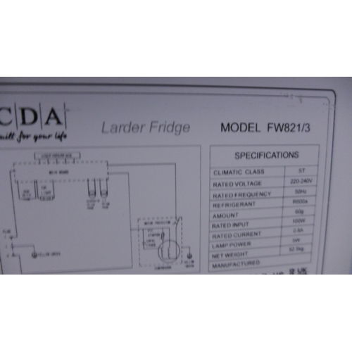 3033 - CDA White Larder Fridge (H1778xW540xD540), model no:- FW821 original RRP £435.83 inc. VAT * This lot... 