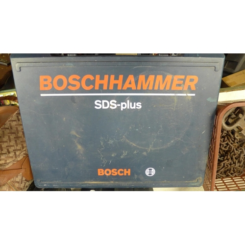 2018 - Powertool job lot: DeWalt 240V breaker drill in case, Bosch hammer drill in case, Tesco breaker dril... 