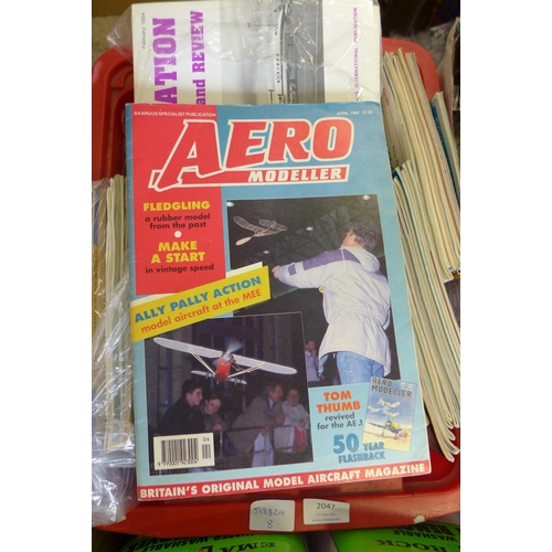 2047 - Two boxes of 1980's aviation magazines, Combat Report and Aviation News