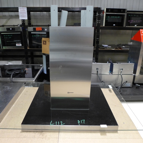 3046 - Neff 90cm Clear Glass Island Cooker Hood, model no:- I95GBE2N0B, RRP £1,089 inc. VAT * This lot is s... 