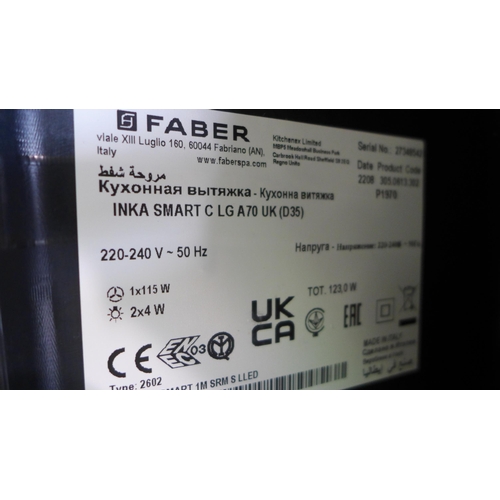 3055 - Faber Inca Smart C LG A70 Built In Hood, model no:- 305.0613.302, RRP £245 inc. VAT * This lot is su... 