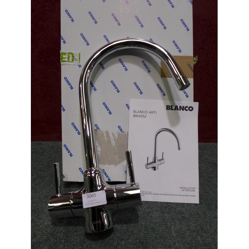 3065 - Blanco Arti Chrome Kitchen Mixer Tap  - High/Low Pressure, model no:- BM4552CH, RRP £163 inc. VAT * ... 