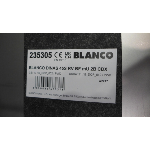 3078 - Blanco Dinas Stainless Steel Reversible Sink with Drainer model no:- BL453634 * This lot is subject ... 