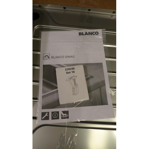 3079 - Blanco Dinas Stainless Steel Reversible Sink with Drainer model no:- BL454436 * This lot is subject ... 