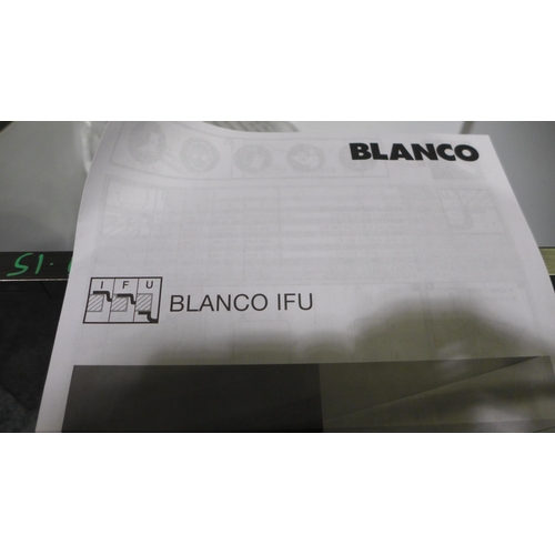 3082 - Blanco Ifu Z-Style 500-U Stainless Steel Sink model no:- BL468338, RRP £180 inc. VAT * This lot is s... 