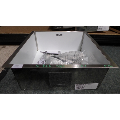 3084 - Blanco Z-Style Ifu 400 Stainless Steel Sink * This lot is subject to VAT