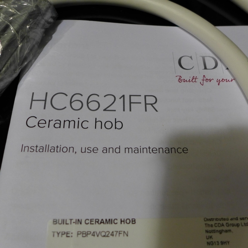 3087 - CDA 4-Zone Ceramic Hob model no:- HC6621FR, original RRP £249 inc. VAT * This lot is subject to VAT