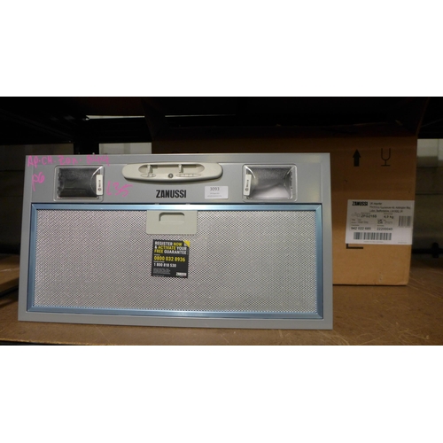 3093 - Zanussi Intergrated Canopy Hood (H138-145xW520xD284), model no:- ZFG215S, original RRP £169 inc. VAT... 