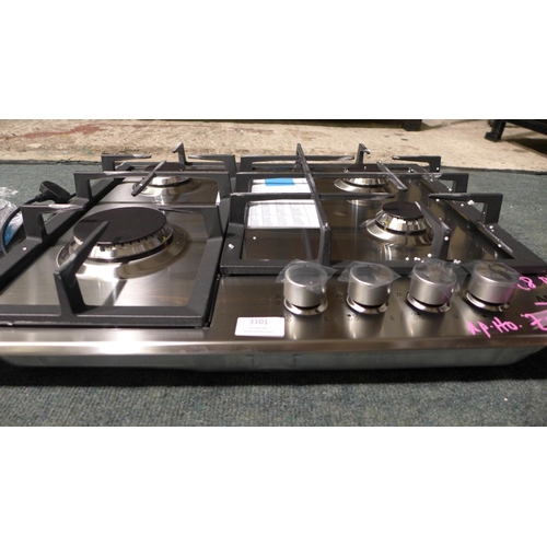 3101 - AEG 6000 Slimline 60cm 4-Zone Gas Hob model: HGB64200SM RRP: £339.99 * This lot is subject to VAT