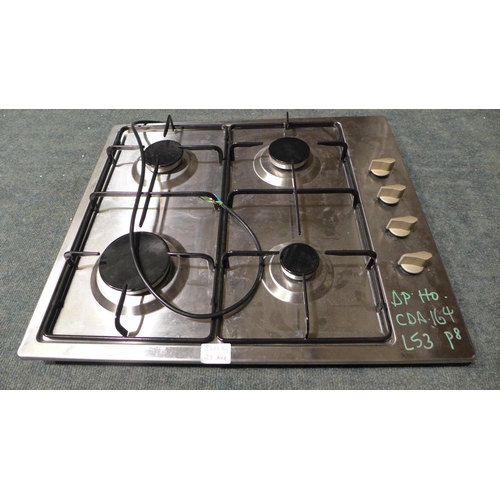 3101c - CDA Gas 4-Burner Hob model no:- HG6151SS, original RRP £164 inc. VAT * This lot is subject to VAT