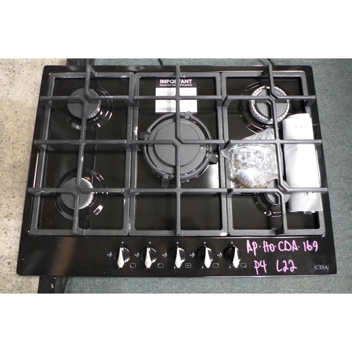 3210 - CDA  5 Burner Gas Hob (H43xW680xD500), model no.:- HG7251BL, original RRP £319 inc. VAT * This lot i... 