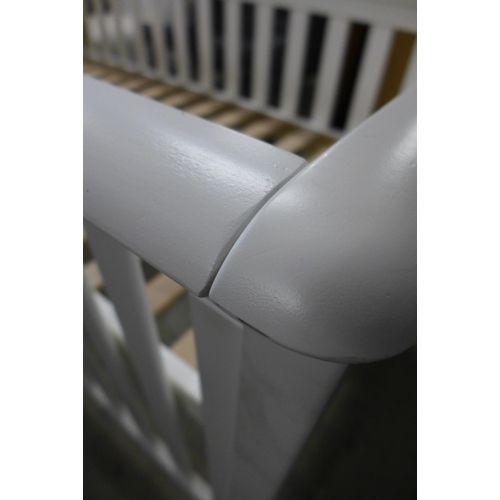 1610 - A white painted cot bed