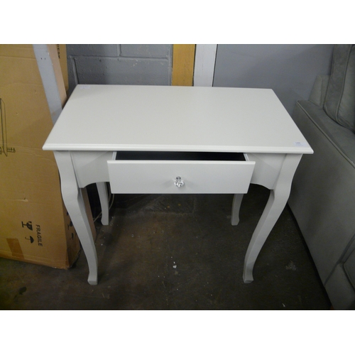 1499 - A white single drawer side table