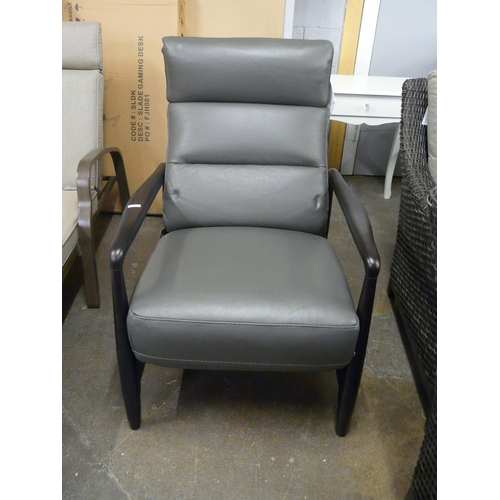 1511 - Kuka Km.A071 Pushback  Leather Recliner , Original RRP £416.66 + vat (4129-23)   * This lot is subje... 