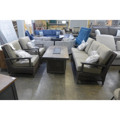 1542 - Agio Brentwood Fire Deep Seating Set ,  Original RRP £2416.66 + vat  (4127-5)  * This lot is subject... 