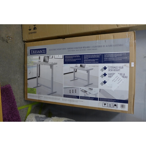 1546 - Tech Adjustable Desk Whtepower - White,  Original RRP £266.66 + vat  (4127-9)  * This lot is subject... 