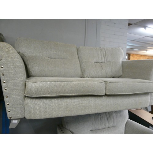 1416 - A Coco three seater, loveseat and footstool