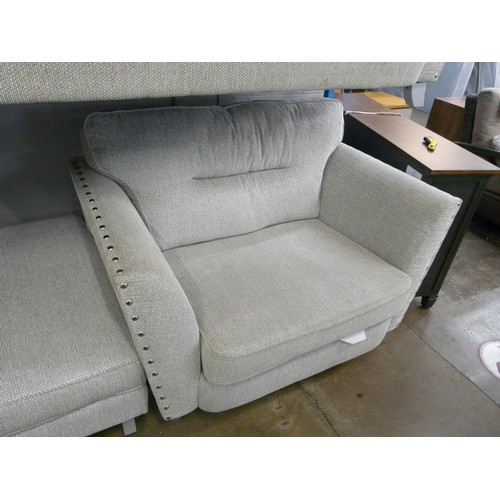 1416 - A Coco three seater, loveseat and footstool